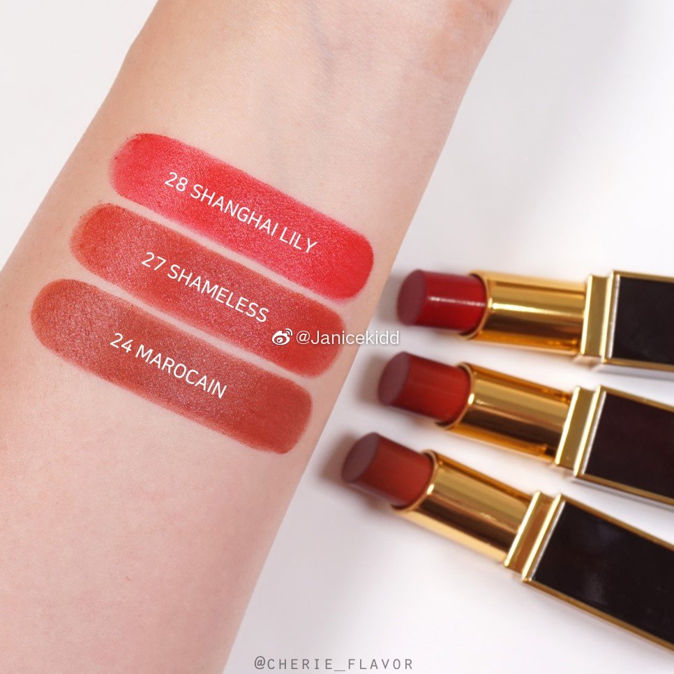 78tomford黑色细管唇膏lipcolorstainmatte试色分享质地顺滑