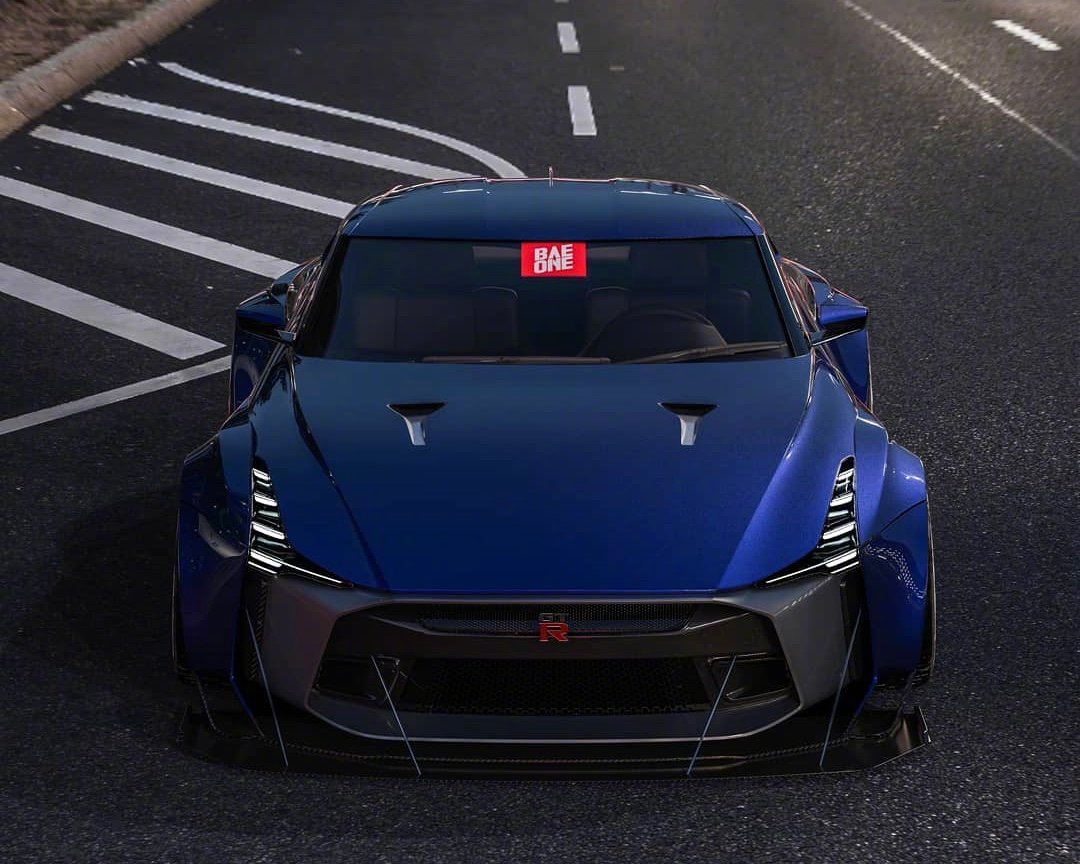 一枚宽体限量版gtr50,我感觉这比原车要酷很多很多!