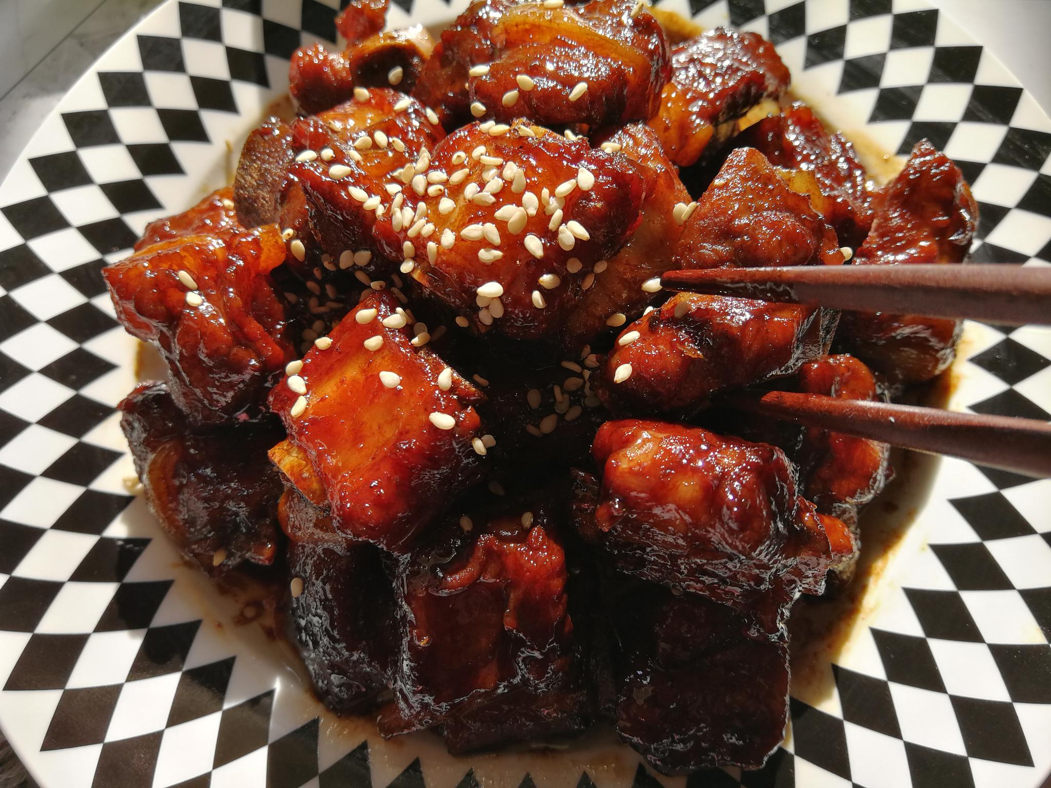 懒人版糖醋排骨不油炸不炒糖色好吃全靠这碗料汁谁都能学会