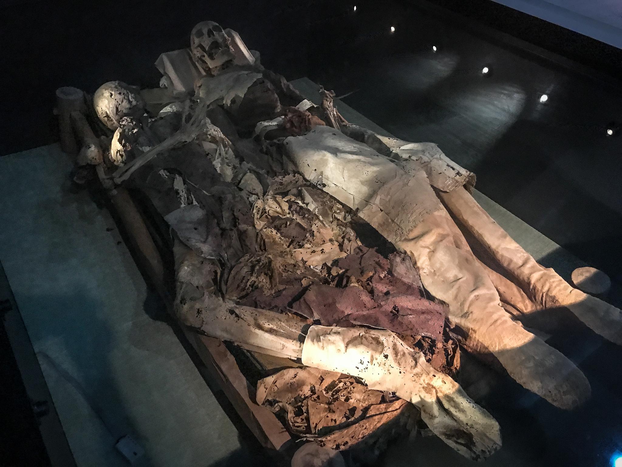 吐鲁番博物馆木乃伊20187拍摄①葡萄沟苏巴什出土清代②胜