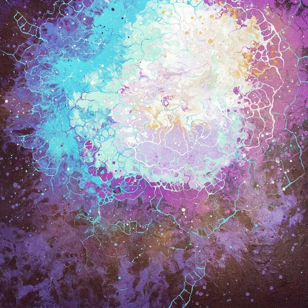 探索宇宙之美的抽象画瑞典混合媒体艺术家 emma lindstrm 探索了宇