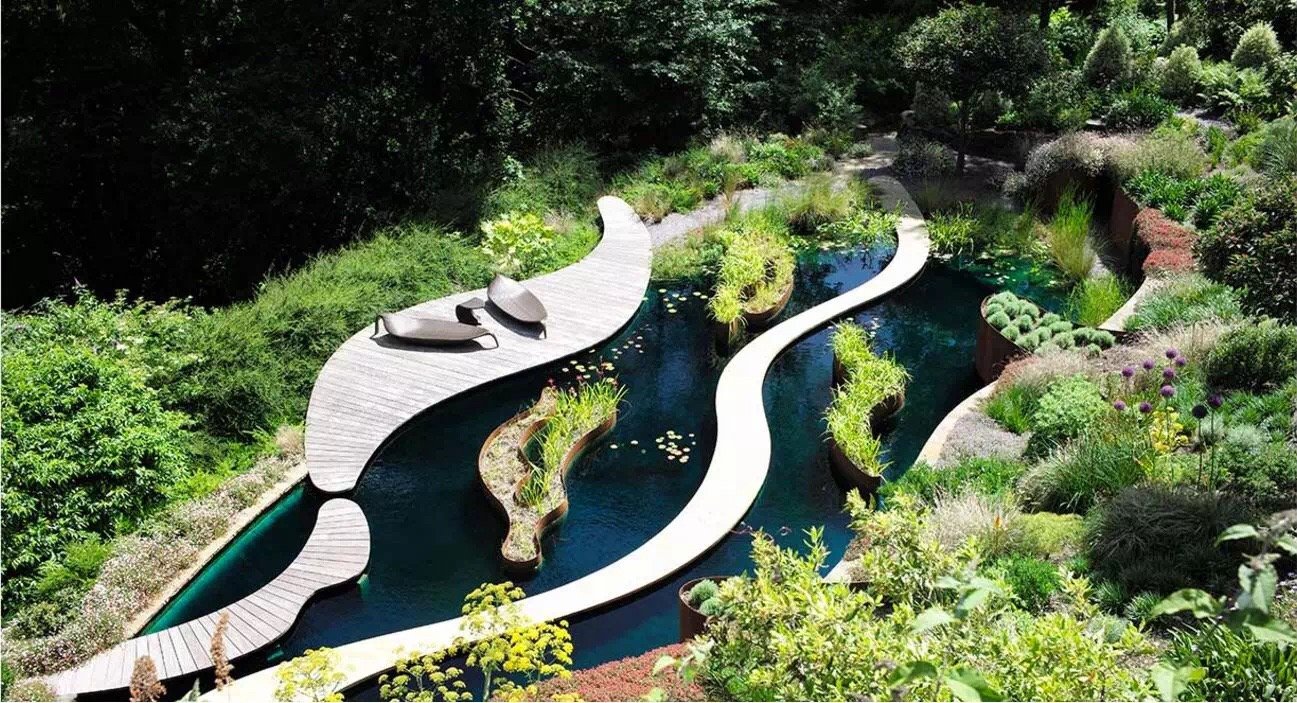 景观设计,曲线造景