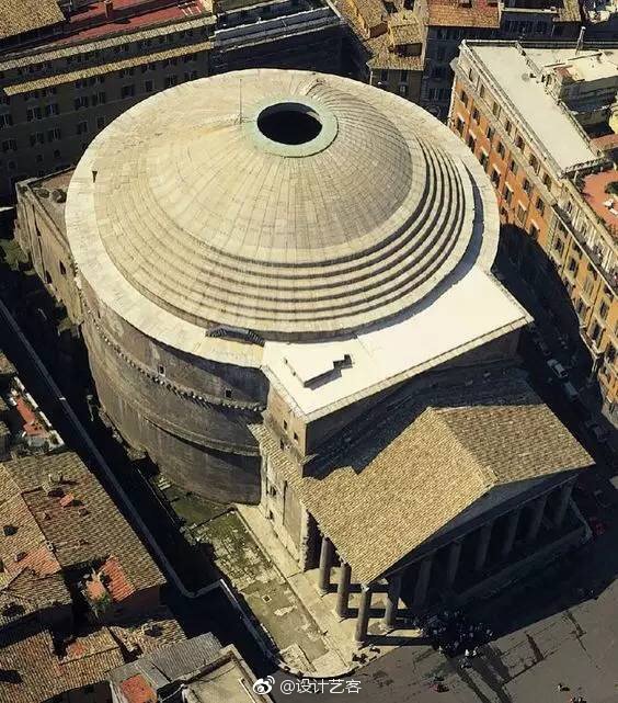 世界著名建筑-罗马万神庙空间剖析图示...