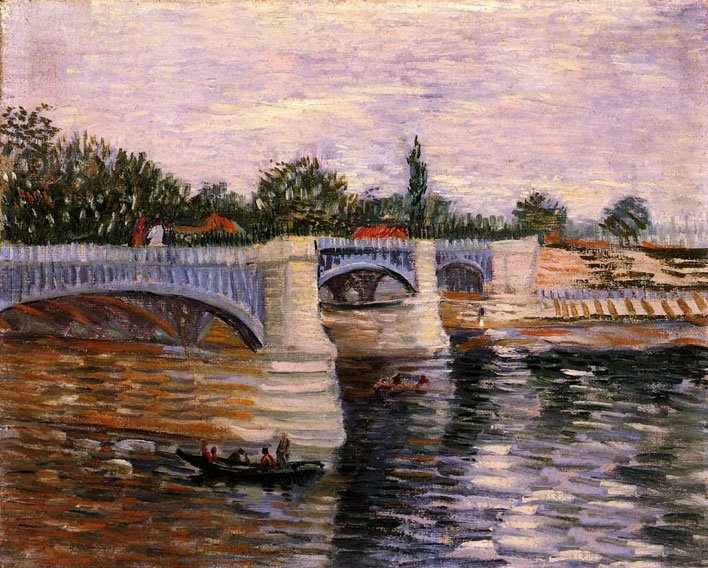 梵高关于桥的风景油画作品欣赏
