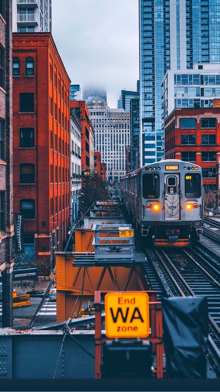 冬雪城市建筑主修冷色调