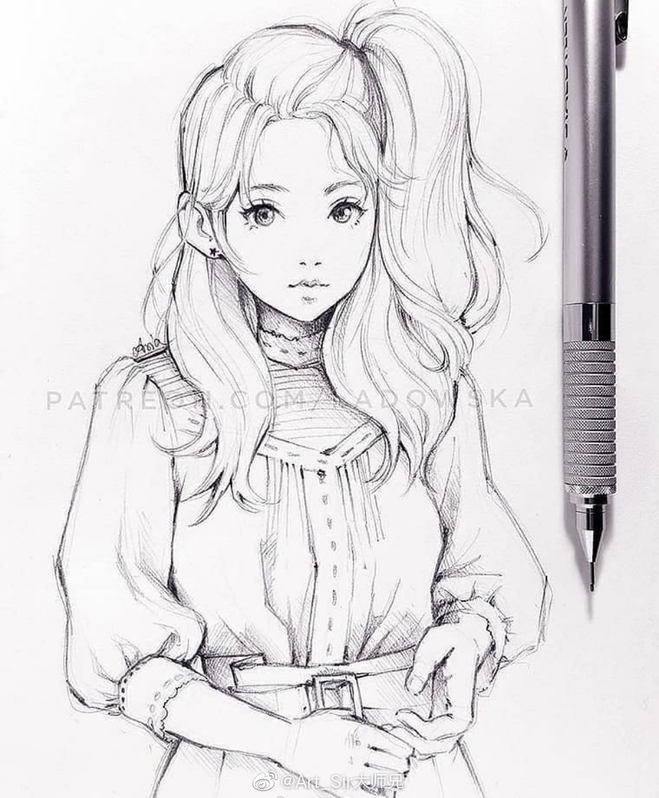 73手绘铅笔画师asialadowska