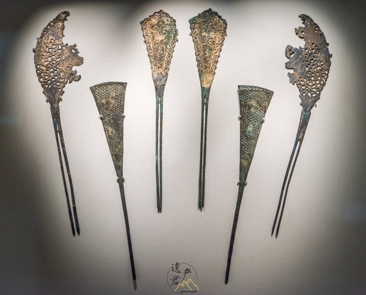 国家博物馆藏唐代鎏金银簪钗