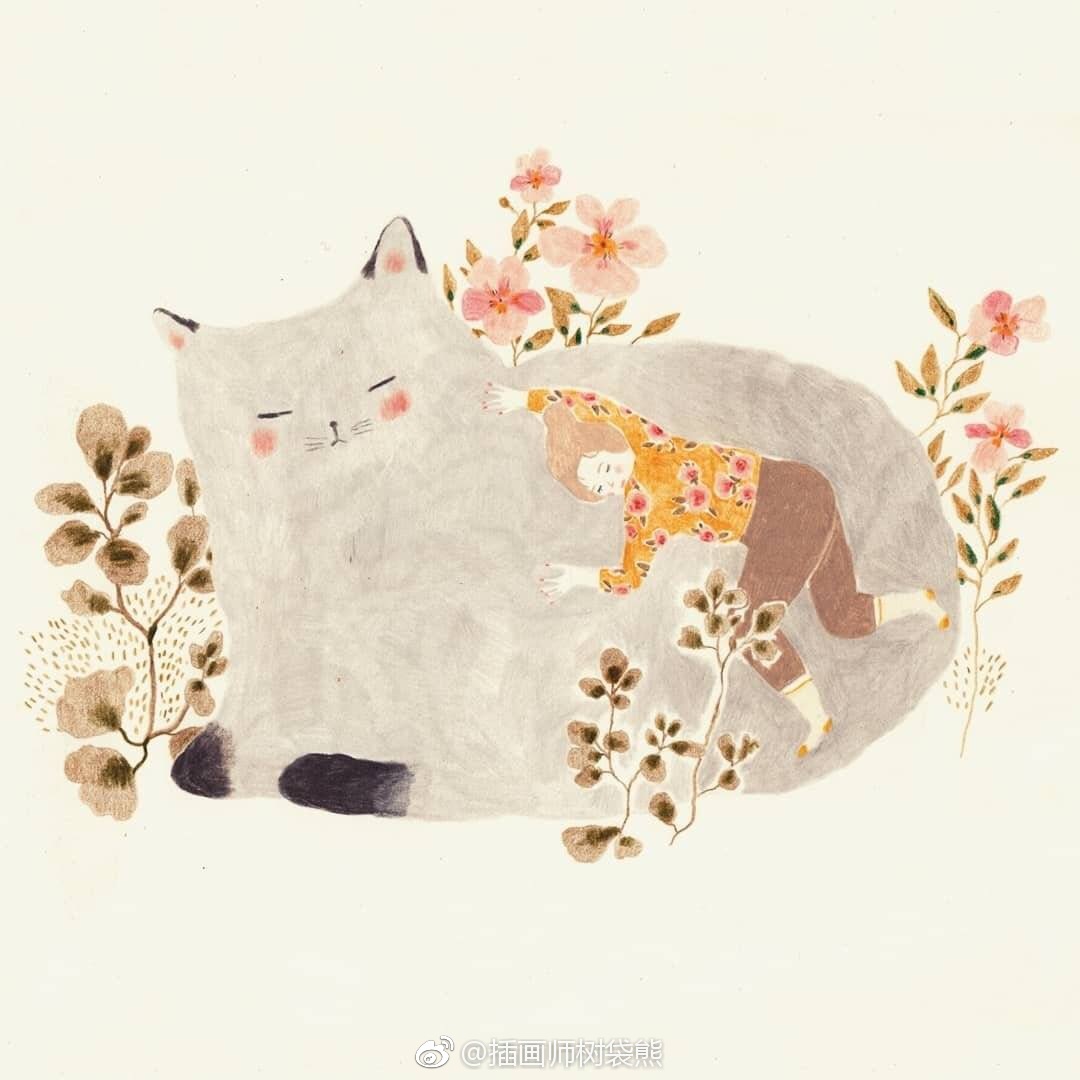 法国插画师 cécile metzger 清新治愈的水彩插画设计作品