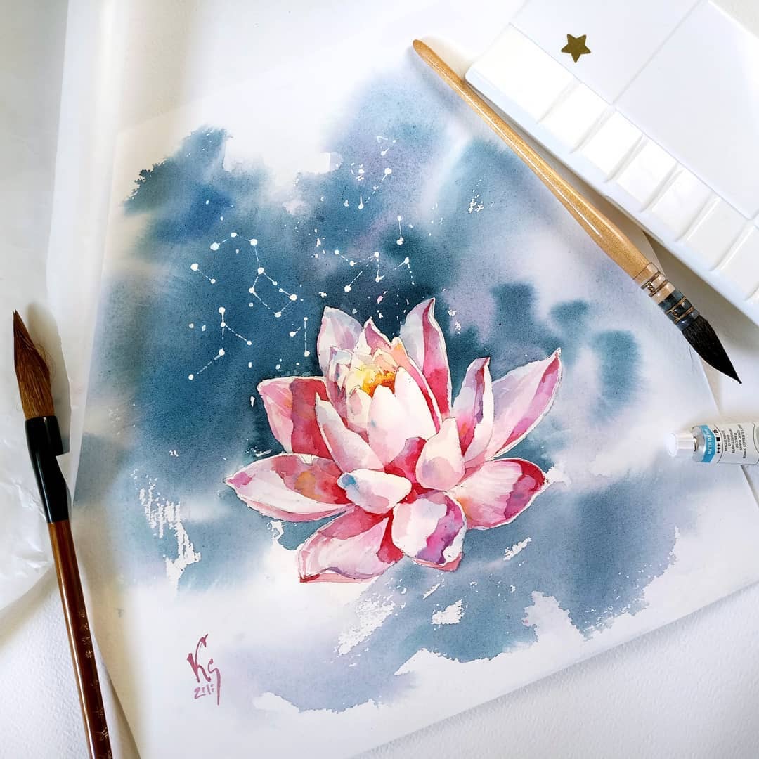 你喜欢这种淡淡的色调吗? ksenia 水彩作品 | ins:1_37