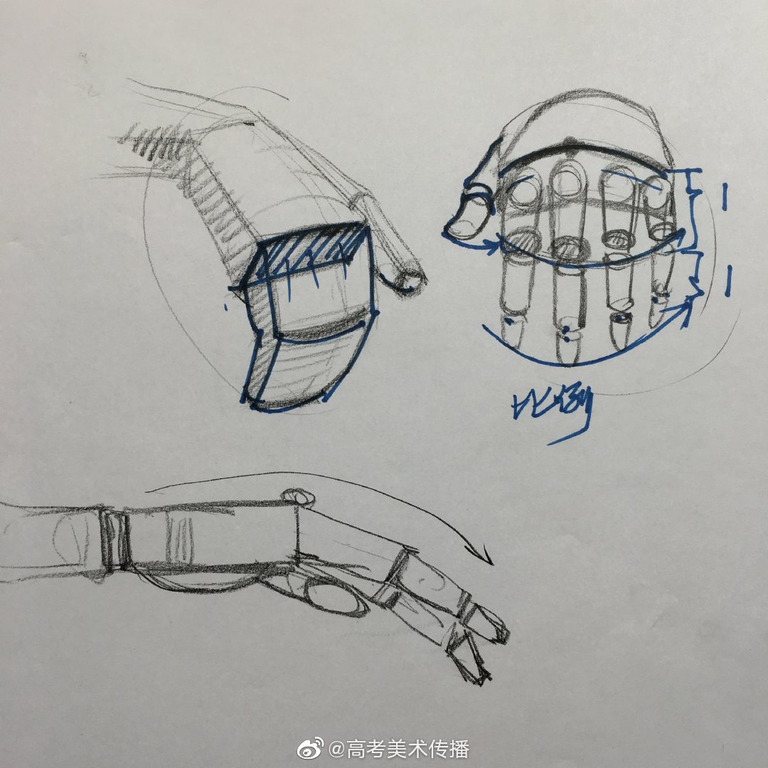 速写局部手脚干货分享作者赵建华