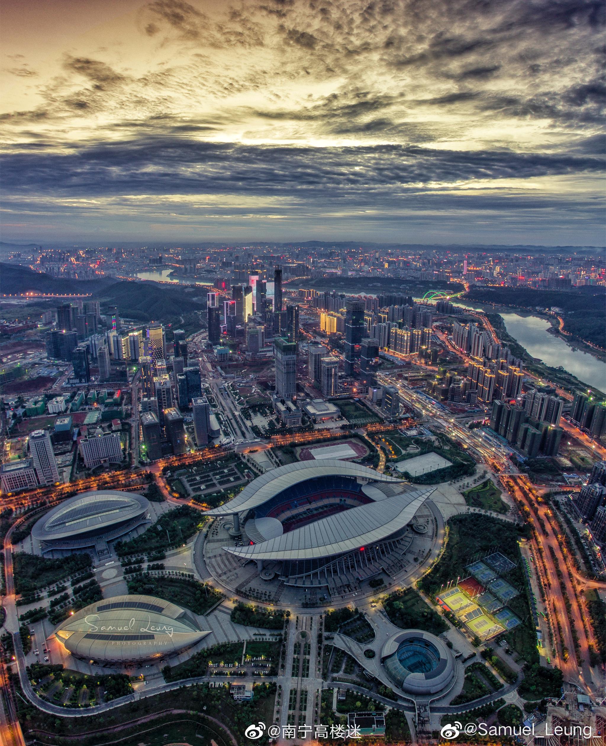 中国-东盟金融城,广西自贸区南宁片区全景.@samuel_leung