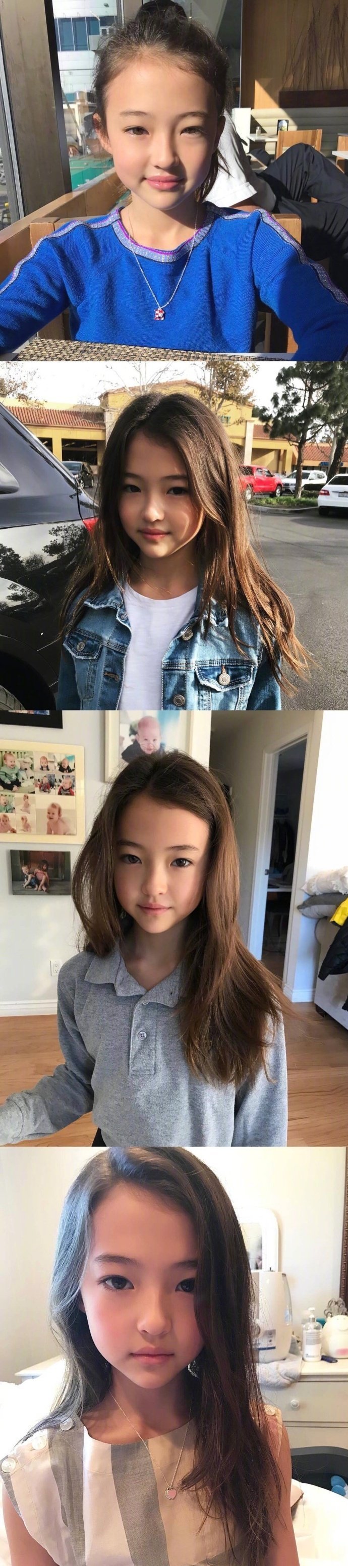 yg小模特 11岁的ella gross 混血萝莉 天生的超模脸啊