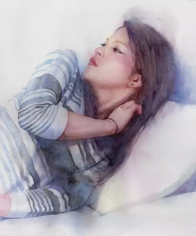 如梦|少女|水彩画_新浪新闻