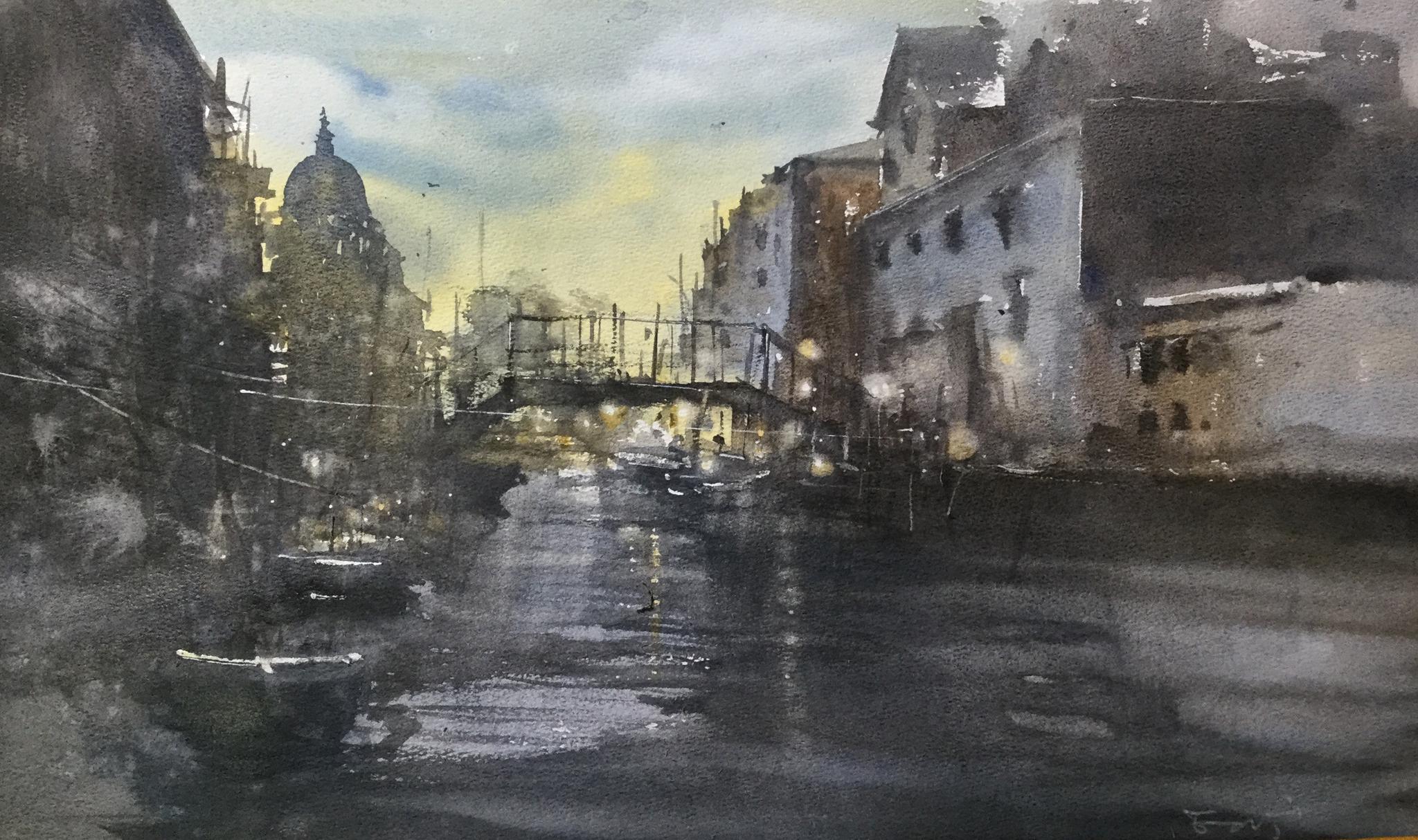 学习简大师简忠威水彩艺术