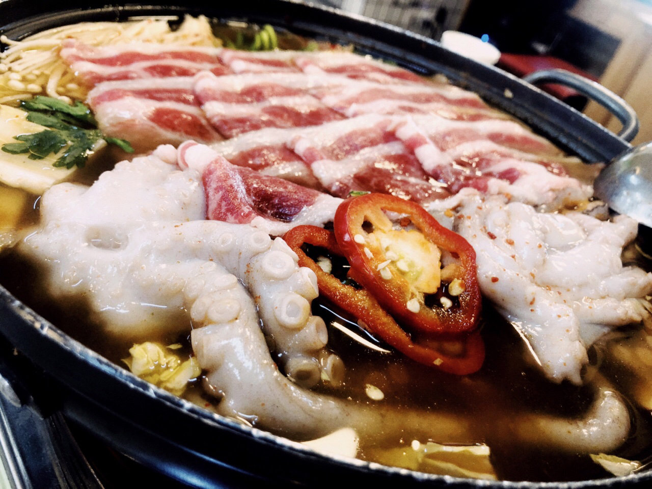 韩式章鱼牛肉火锅_高清图集_新浪网