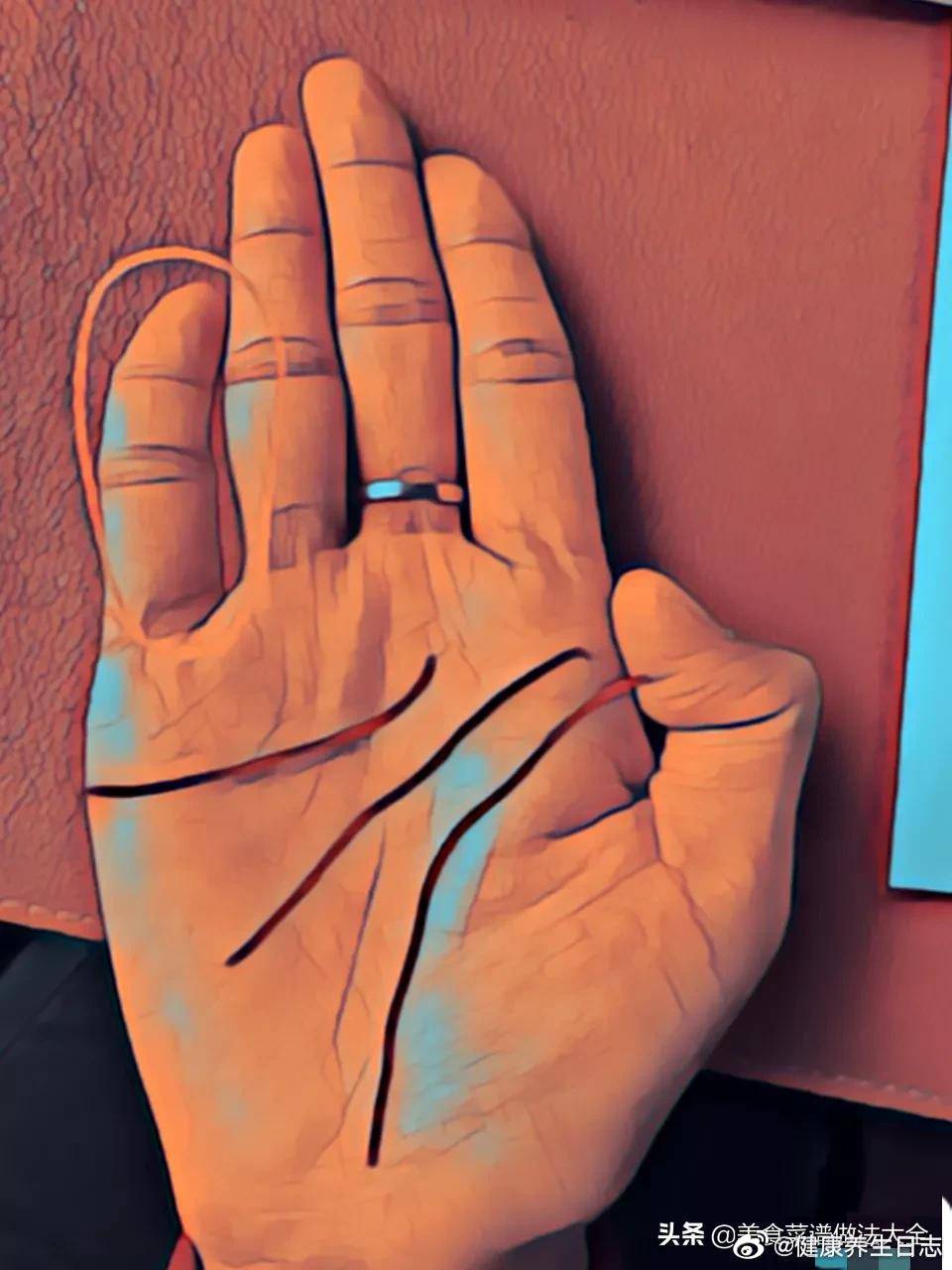 手相中三条线 感情线 智慧线和生命线 男人左手代表自己