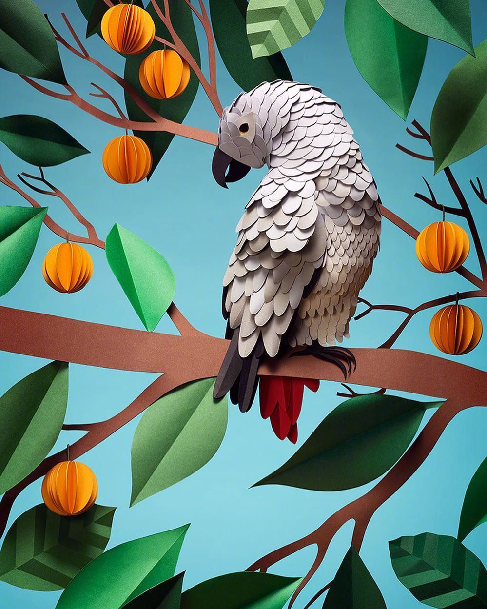 来自瑞典艺术家fedelisundqvist纸艺作品fidelisundqvistcom