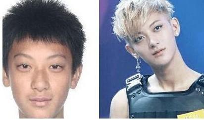 这不是后期制作成的图片,这确实是鹿晗出道前的图片,差别是有点大