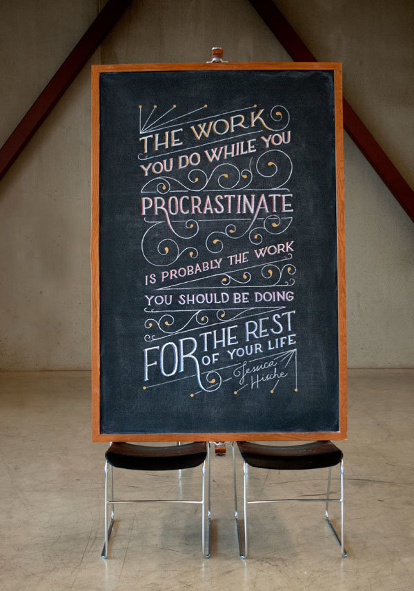 粉笔画作品创意字体在黑板画中的应用欣赏bydangerdust团队