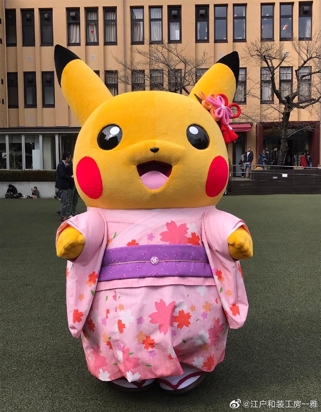 日本趣事多今日份开心和服皮卡丘真是太可爱了