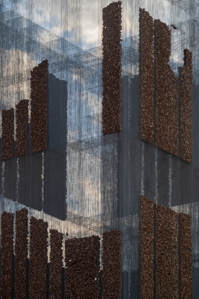 gharfa 金属铁丝网艺术装置沙特阿拉伯废墟感宫殿gharfa是一座体验