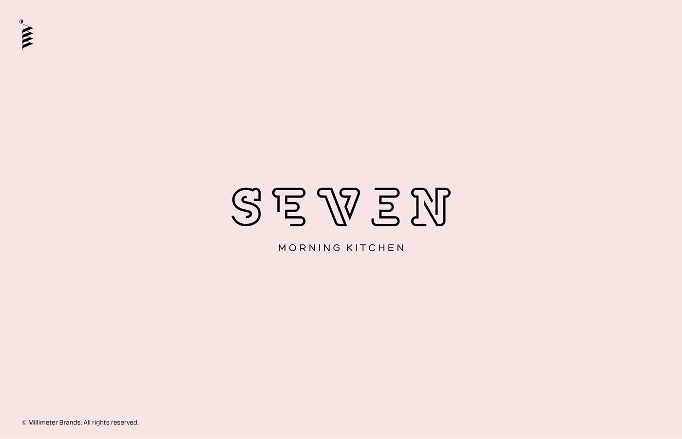 seven morning kitchen早餐店vi品牌设计视角,温柔清新