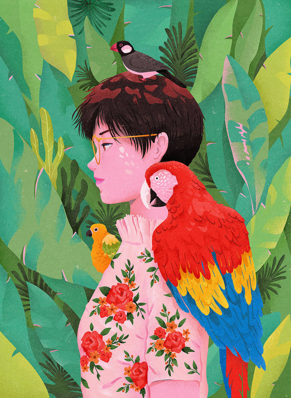 来自韩国插画师 sehee chae 绘画作品www.behance.net/seheechae