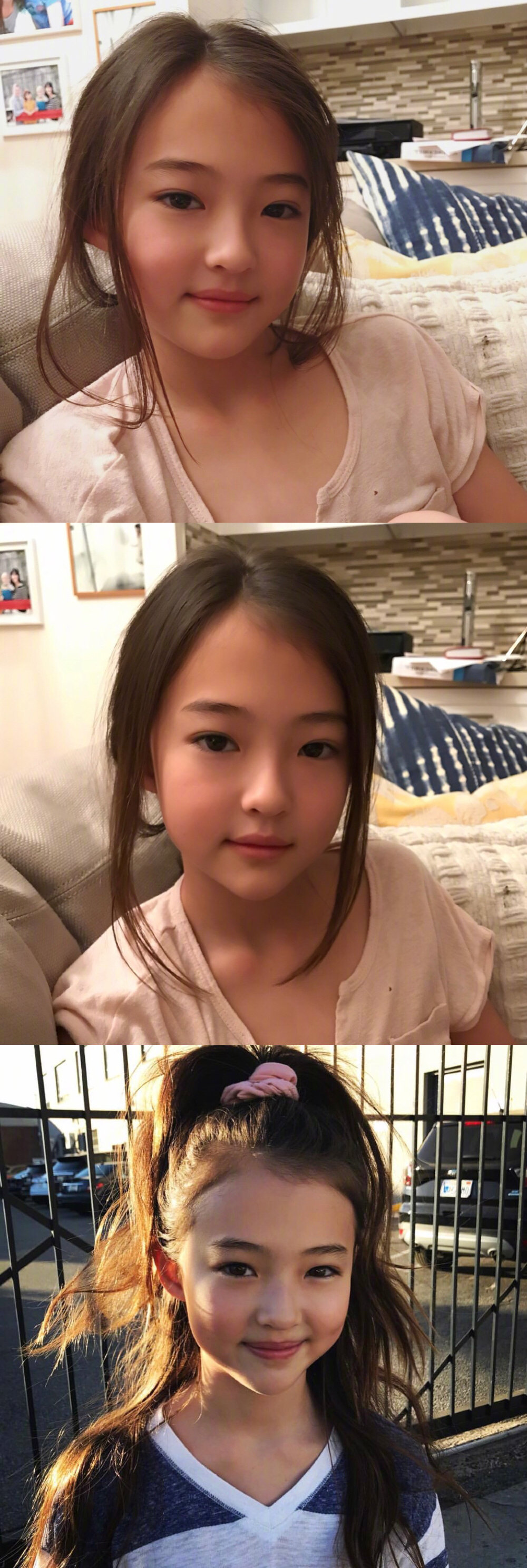 yg小模特 11岁的ella gross 混血萝莉 天生的超模脸啊