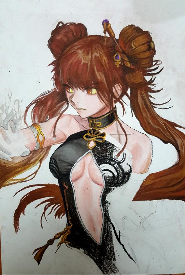 新的一年也要元气满满,dnf手绘念帝立绘