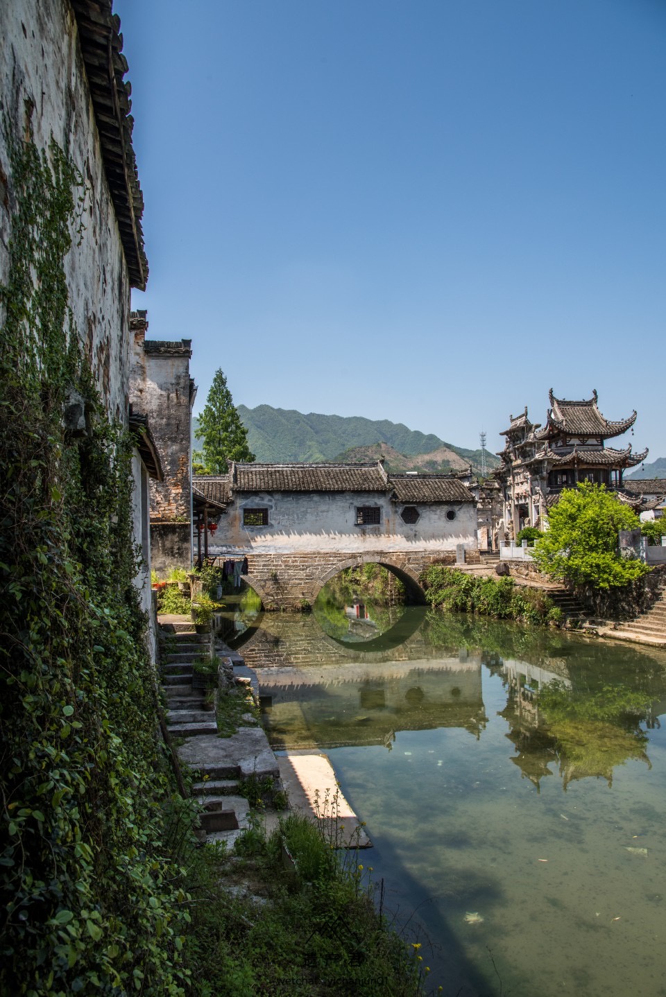 在安徽的歙县,文化气息满满的古村落——许村