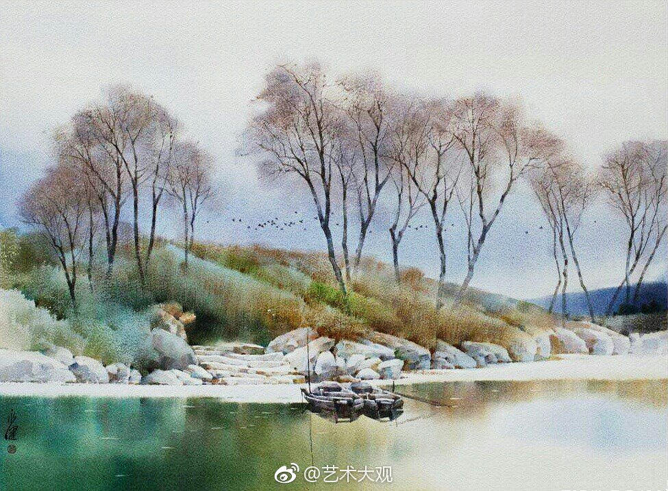 刘永健水彩画图片