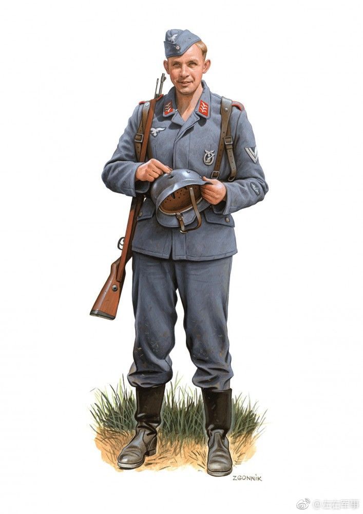 二战德国空军伞兵与地面部队造型