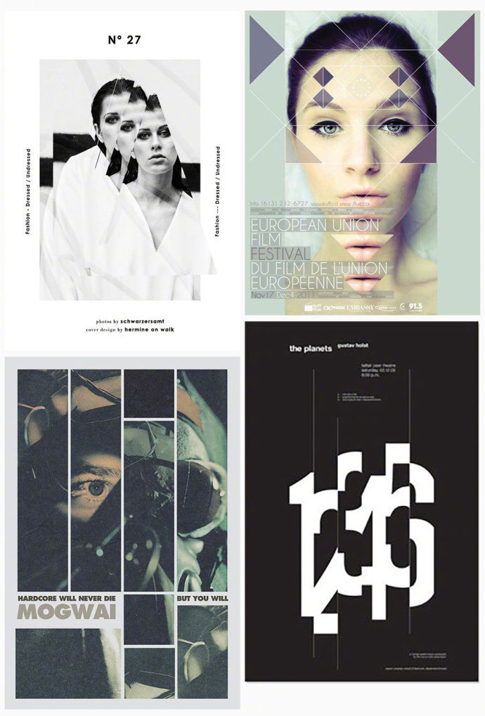 图片切割手法海报设计|手法|设计|图片_新浪新闻