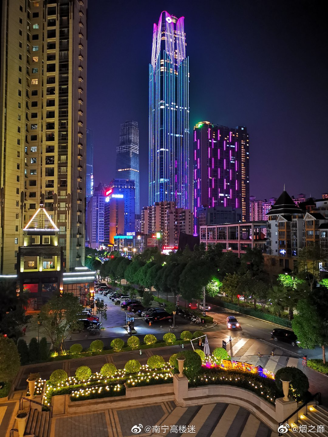一组南宁充满魅惑的小夜景,你喜欢这样的夜景吗?@烟之靡