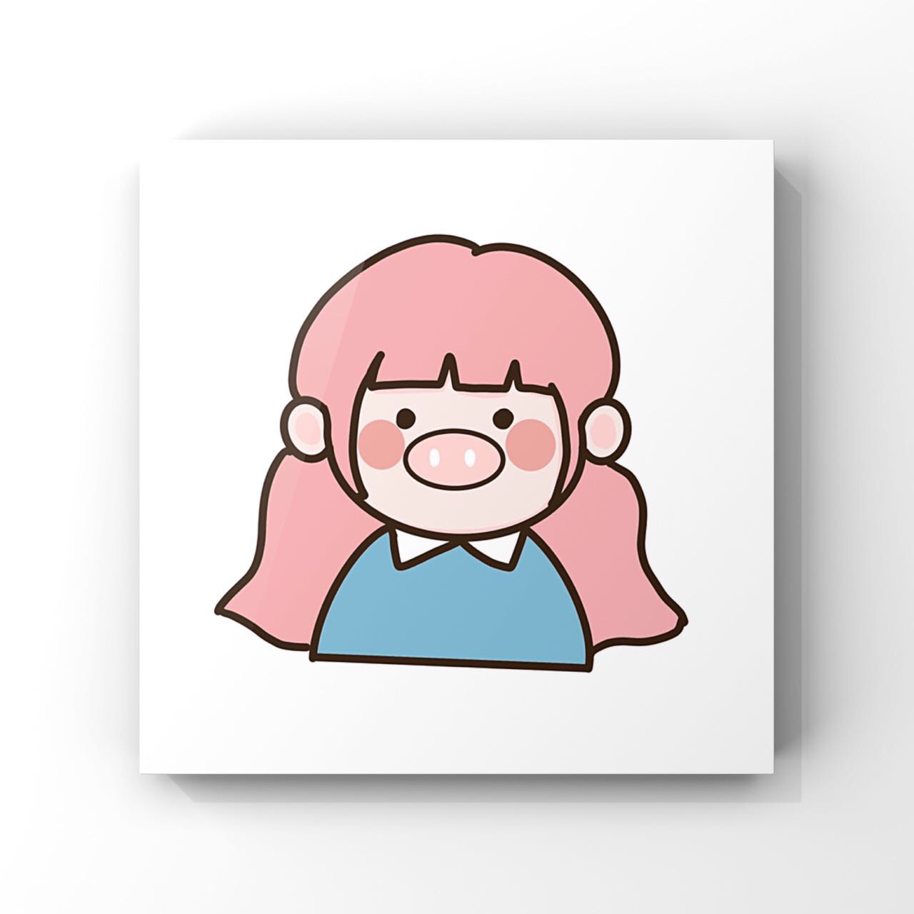 作者爱画画的ruoyu可爱的猪猪女孩