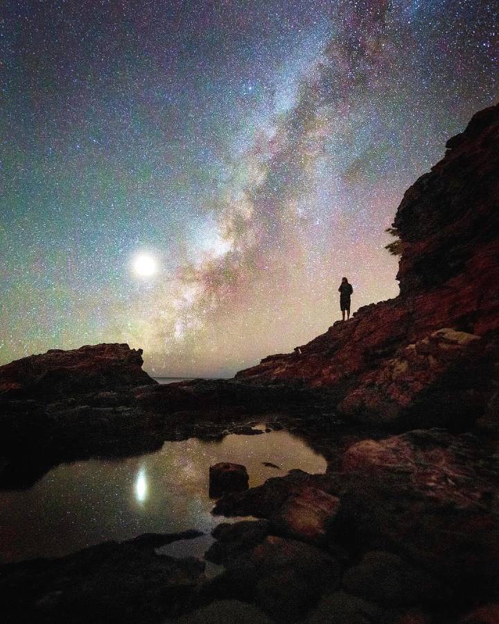 仰望星空,漫天的星斗,它们尽着自己的力量