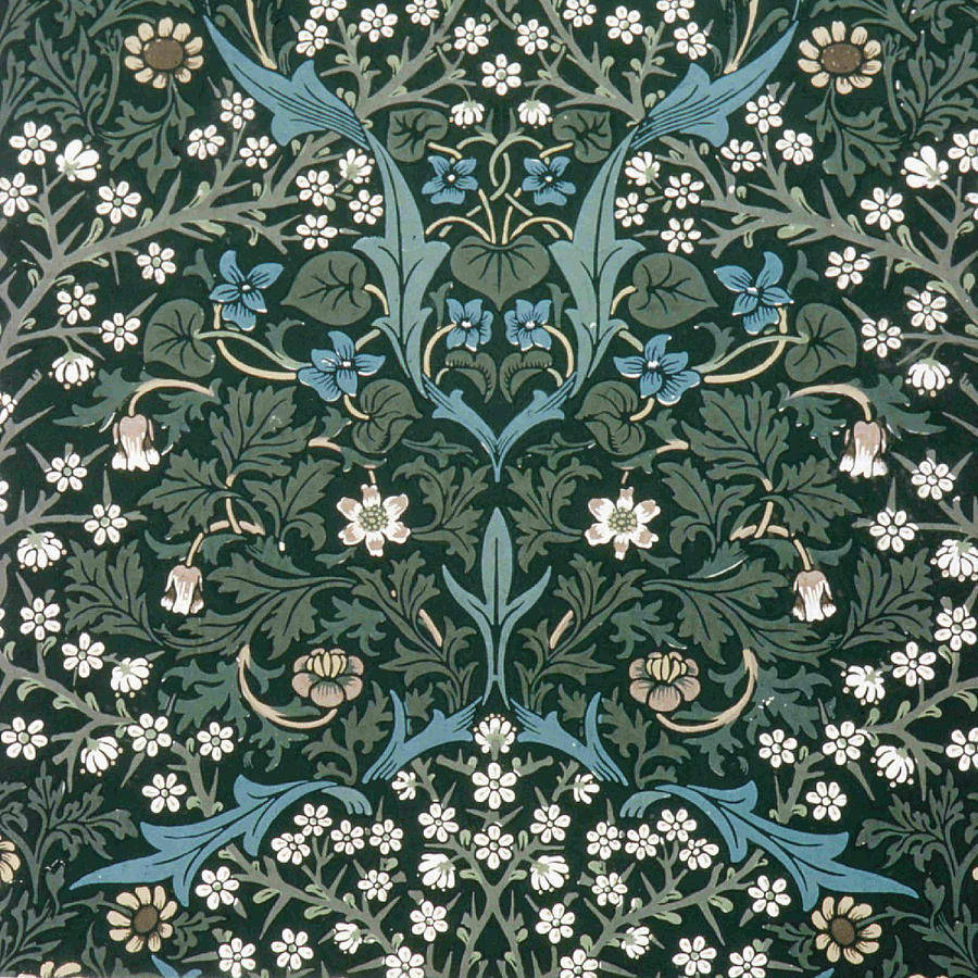 来自英国艺术家william Morris 英国艺术于工艺美术运动发起人之一
