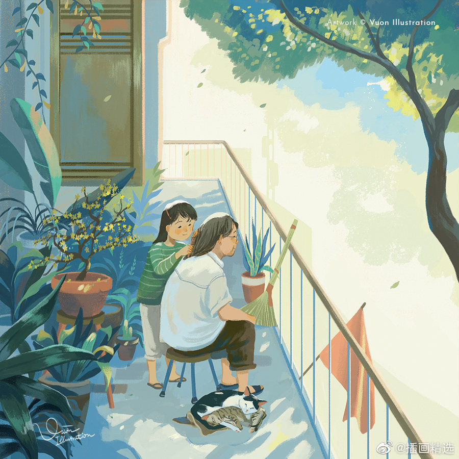 插画师vuon Illustration的插画作品 这组插画充满了人间烟火气息 高清图集 新浪网