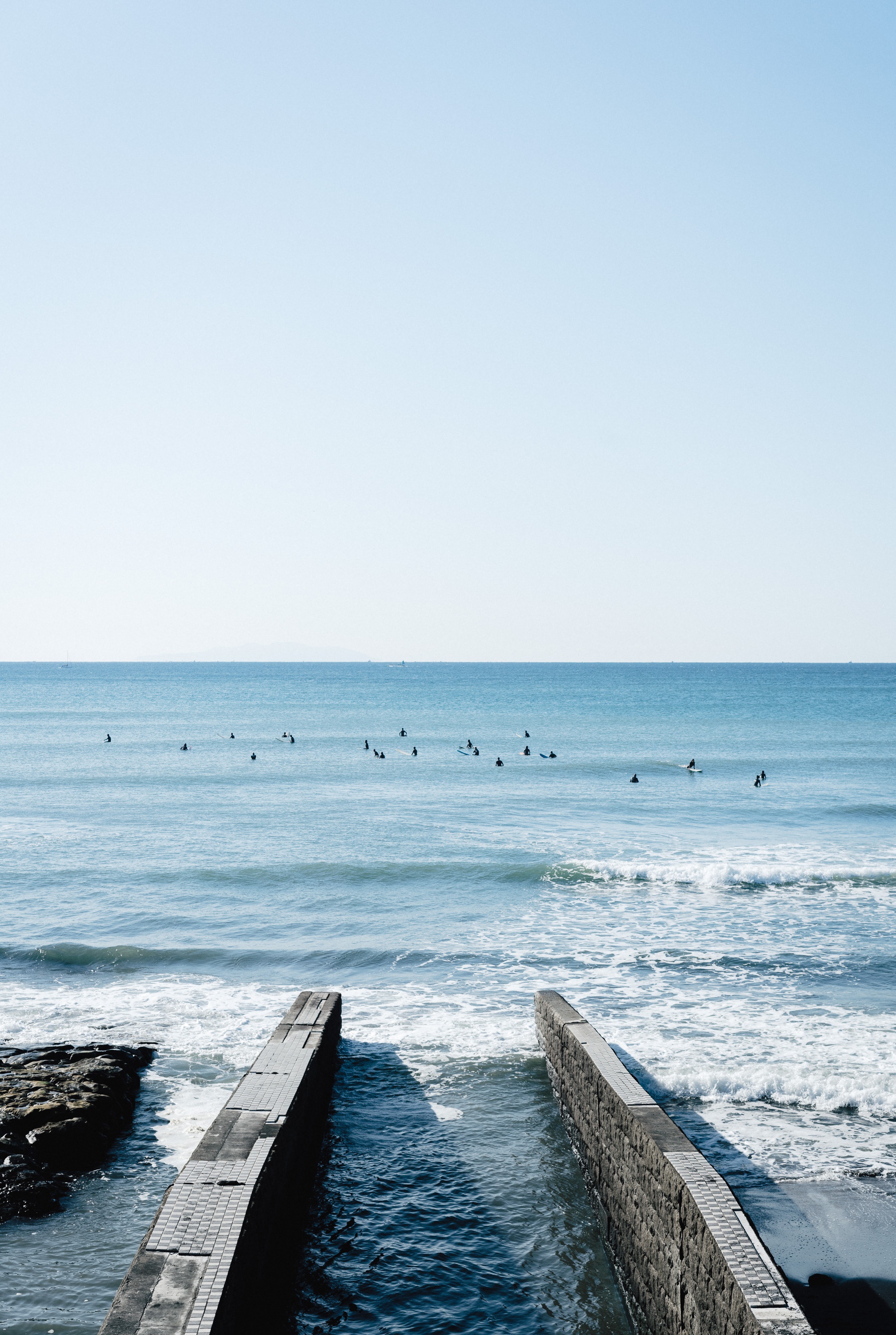 镰仓高校前的海滩.稻村的海滩