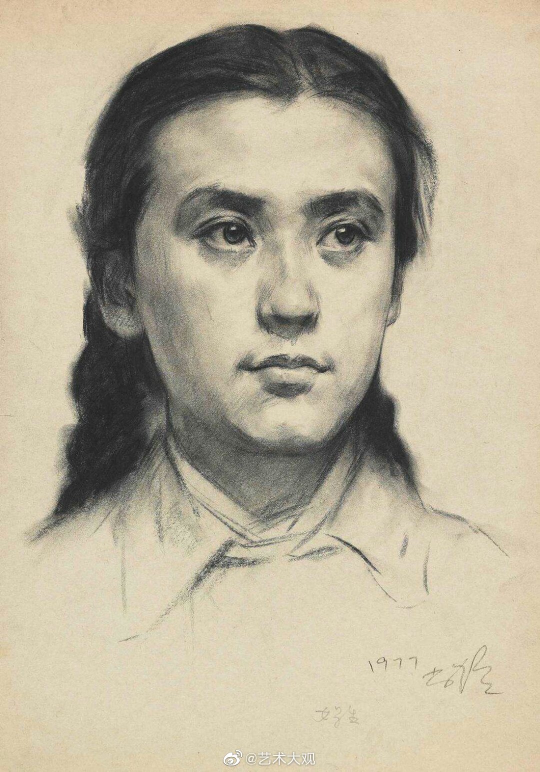 靳尚谊各时期人像素描作品选集-2