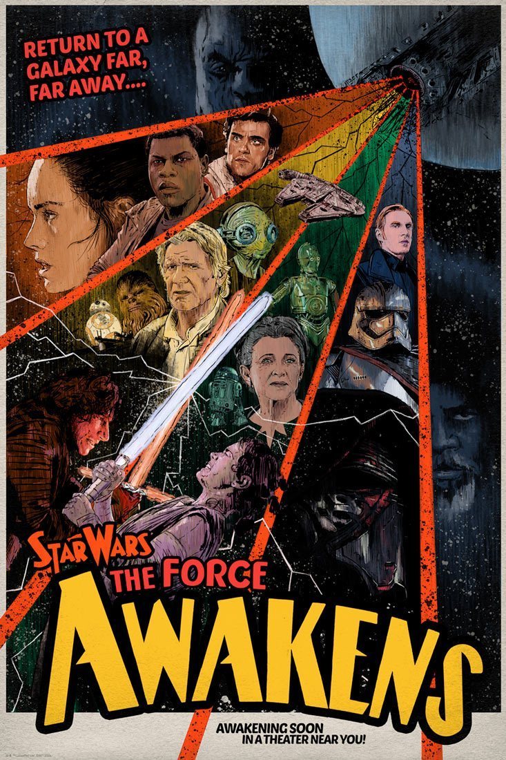 Star Wars Retro Poster Series Created by J.J. Lendl.