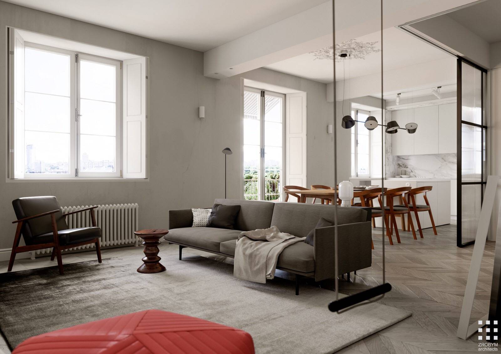 干净清爽的开敞式空间,硬装简单一点,家具软装好一点