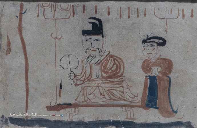目前中国已知最早的纸本绘画是东晋年间的地主庄园图