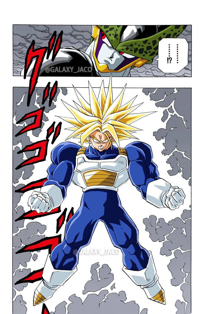 龙珠z漫画全彩版沙鲁篇第53话超越父亲的战士超级特兰克斯