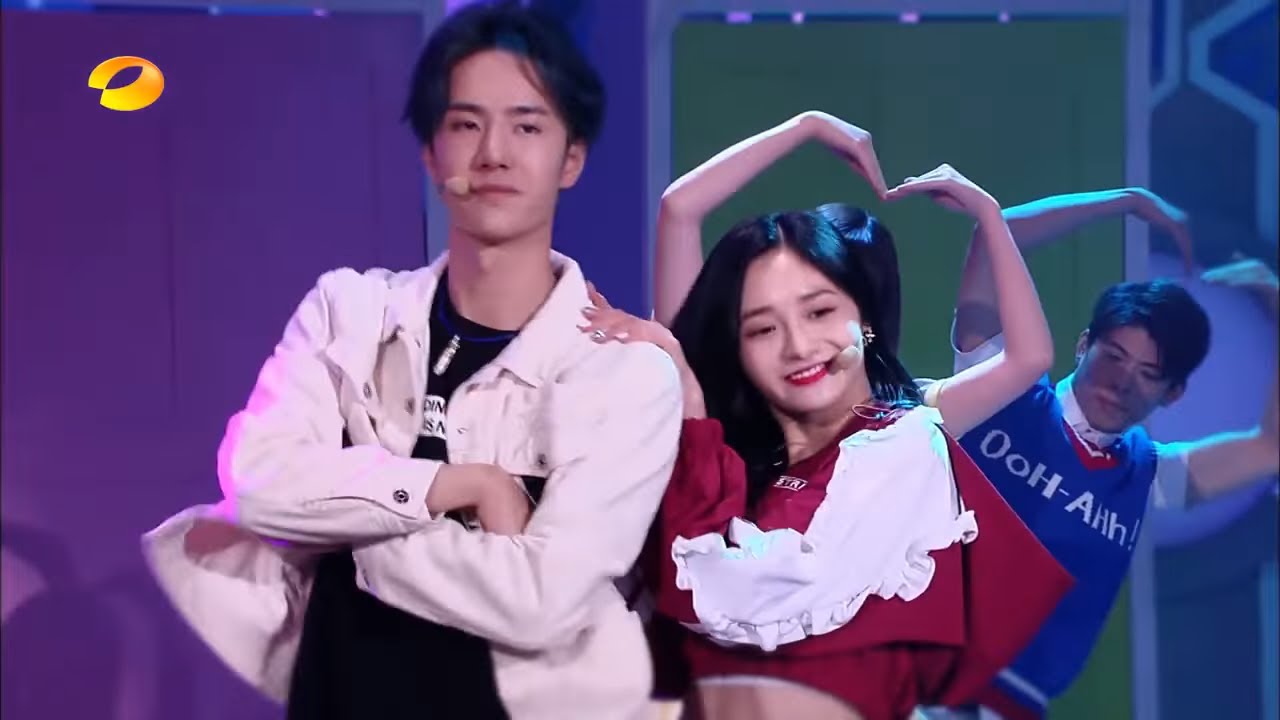 王一博周洁琼《世界上的另一个我》cp感爆炸《天天向上》