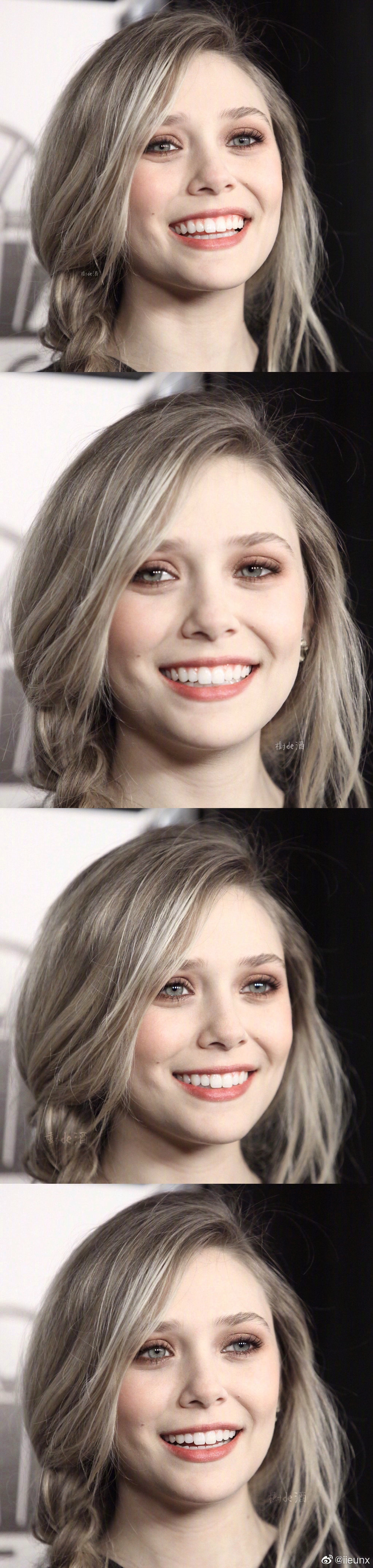 elizabeth olsen 奥妹也太美了 笑起来超甜cr.logo