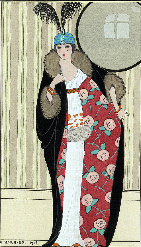 72古色贵妇美人7520世纪早期插画家georgebarbier