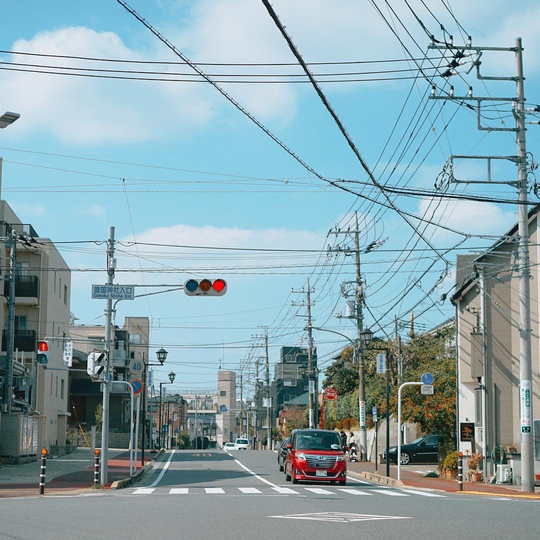 日本千叶街景干净明朗