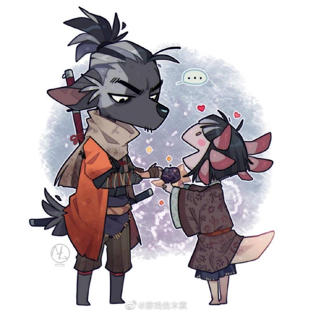 只狼同人作品赏太萌啦twimlartyart