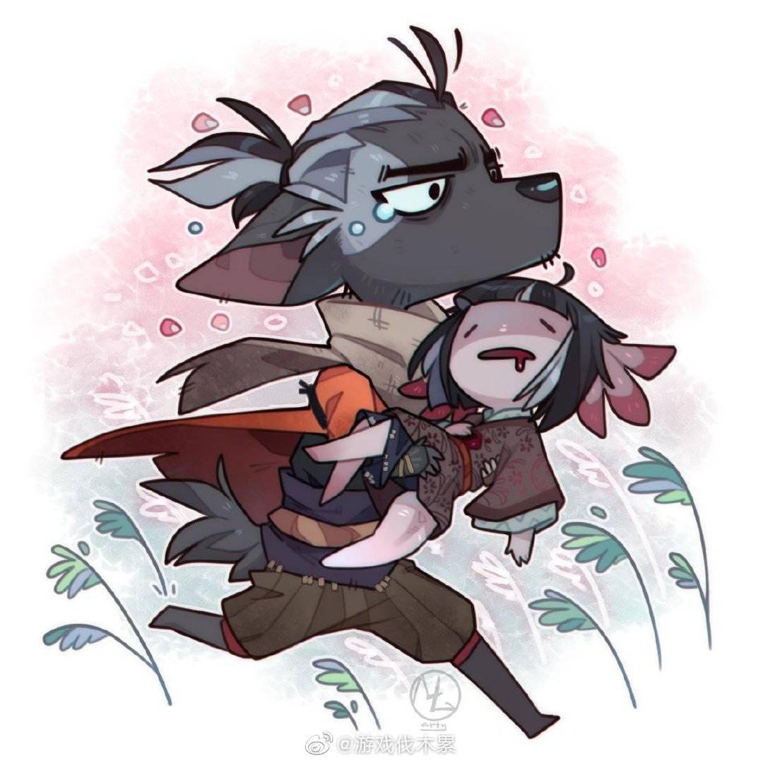 只狼同人作品赏太萌啦twimlartyart